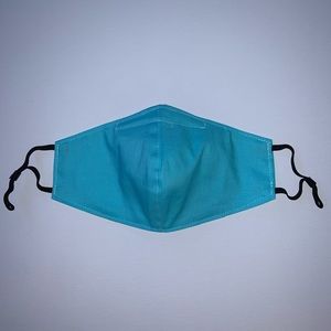 light blue face mask